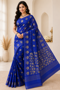 Premium Dhakai Jamdani Saree| Blue