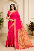South Cotton Silk Saree| Pink