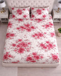 Priya| Budget Cotton Queen Sheet Set (6ft x 7ft)| White