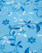 Medium| Pure Cotton Double Sheet Set (5ft x 7ft) + 2 Pillow Covers |Blue
