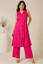 L Size| Premium Vatican Silk Co Ord Set| Rani