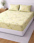 Sunflower (7x9ft)| Pure Cotton King Bedsheet - Yellow