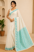 Premium Hard Dhakai Jamdani Saree| Beige