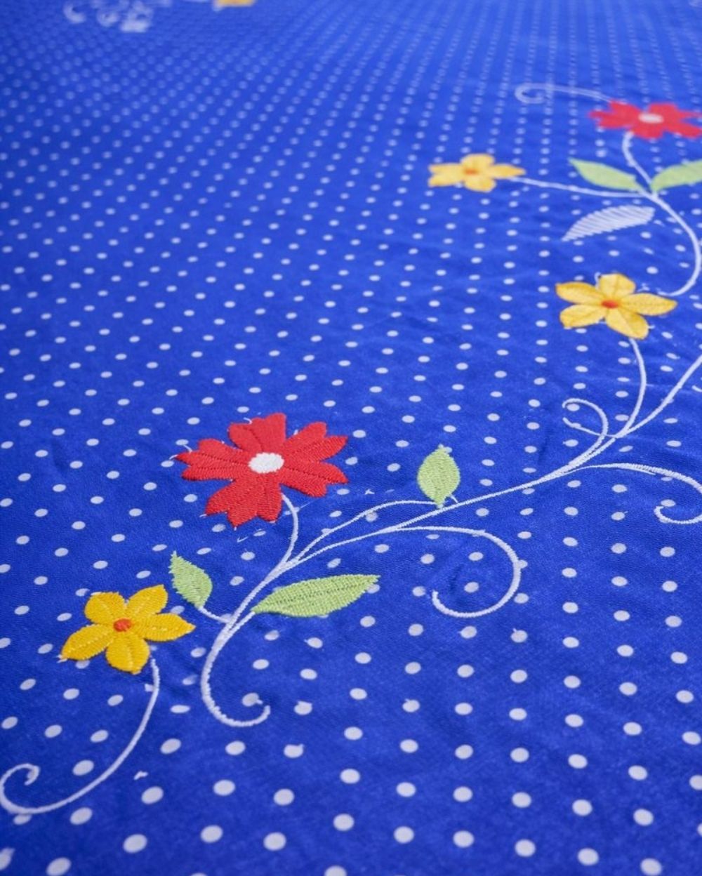 Priya| Budget Cotton Queen Sheet Set (6ft x 7ft)| Blue