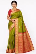 Pure Madurai Silk Saree With Silkmark | Green