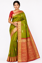 Pure Madurai Silk Saree With Silkmark | Green