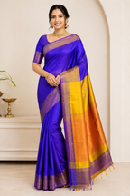 Pure 3d Katan Silk With Silkmark | Blue