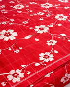 Priya| Budget Cotton Queen Sheet Set (6ft x 7ft)| Red