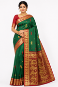 Pure Madurai Silk Saree With Silkmark | Green