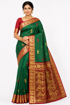 Pure Madurai Silk Saree With Silkmark | Green
