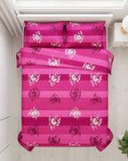 Medium| Pure Cotton Double Sheet Set (5ft x 7ft) + 2 Pillow Covers |Pink