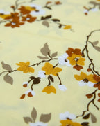 Medium| Pure Cotton Double Sheet Set (5ft x 7ft) + 2 Pillow Covers | Yellow