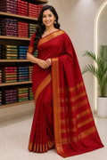 Pure Silk Mangal Giri Saree With Silkmark| Red