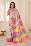 Premium Dhakai Jamdani Saree| White