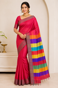 Pure 3d Katan Silk With Silkmark | Red
