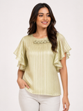 Free Size| Size Ladies Premium Top| Pesta Green ( Best fit L/XL/XXL)