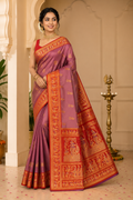 Premium Sawrnachuri Silk Saree| Purple
