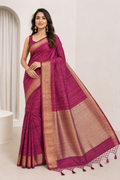 Premium Matka Silk Saree|Maroon