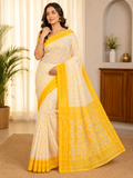 Premium Dhakai Jamdani Saree| White