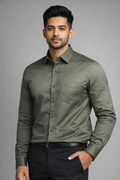 XL Size| Men Plain Shirt Full Sleve| Olive Green