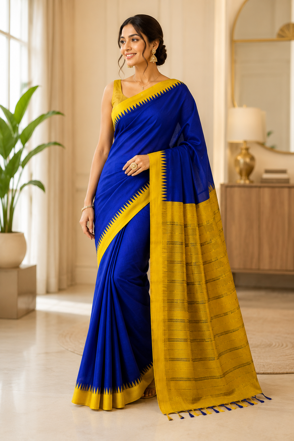 Premium Handloom Saree| Blue