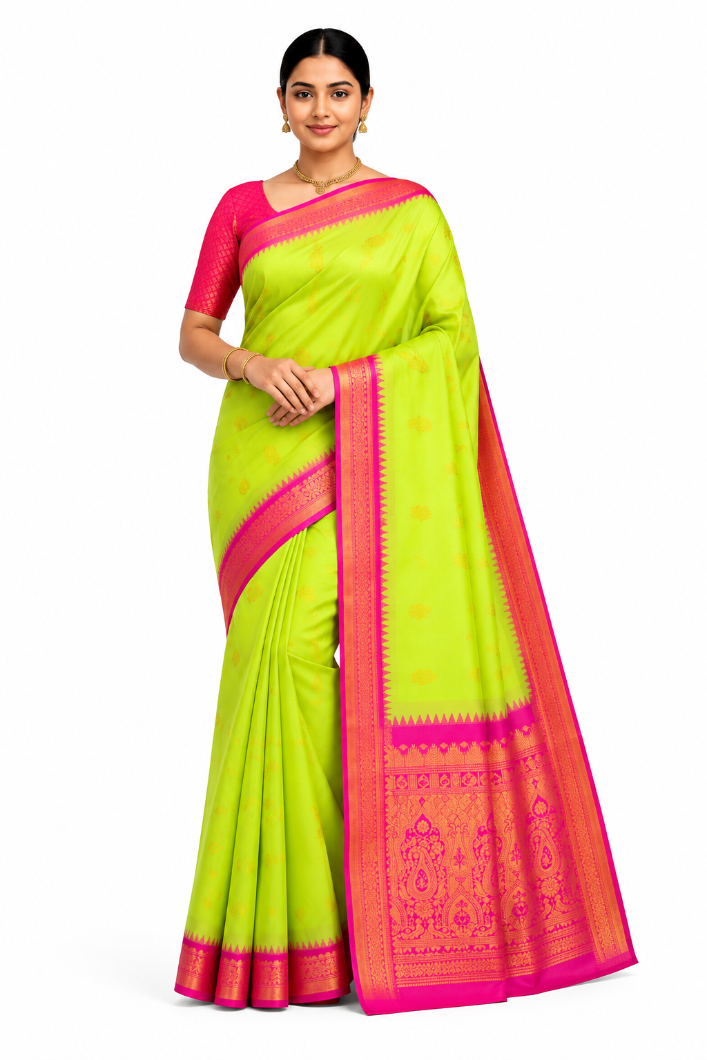 Premium Silk Paithani Saree| Green