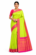 Premium Silk Paithani Saree| Green