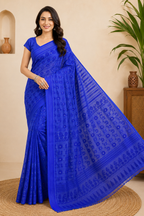 Premium Dhakai Jamdani Saree| Blue