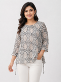 Free Size| Size Ladies Premium Top| White ( Best fit M/ L/ XL)
