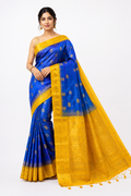 Pure Kanjivaram Silk Saree With Silkmark | Blue