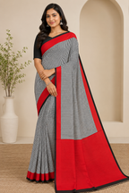 Pure Printed Silk Saree With Silkmark | Black