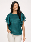 Free Size| Size Ladies Premium Top| Bottle Green ( Best fit L/XL/XXL)