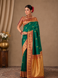 Premium Katan Bangalore Silk Saree| Green