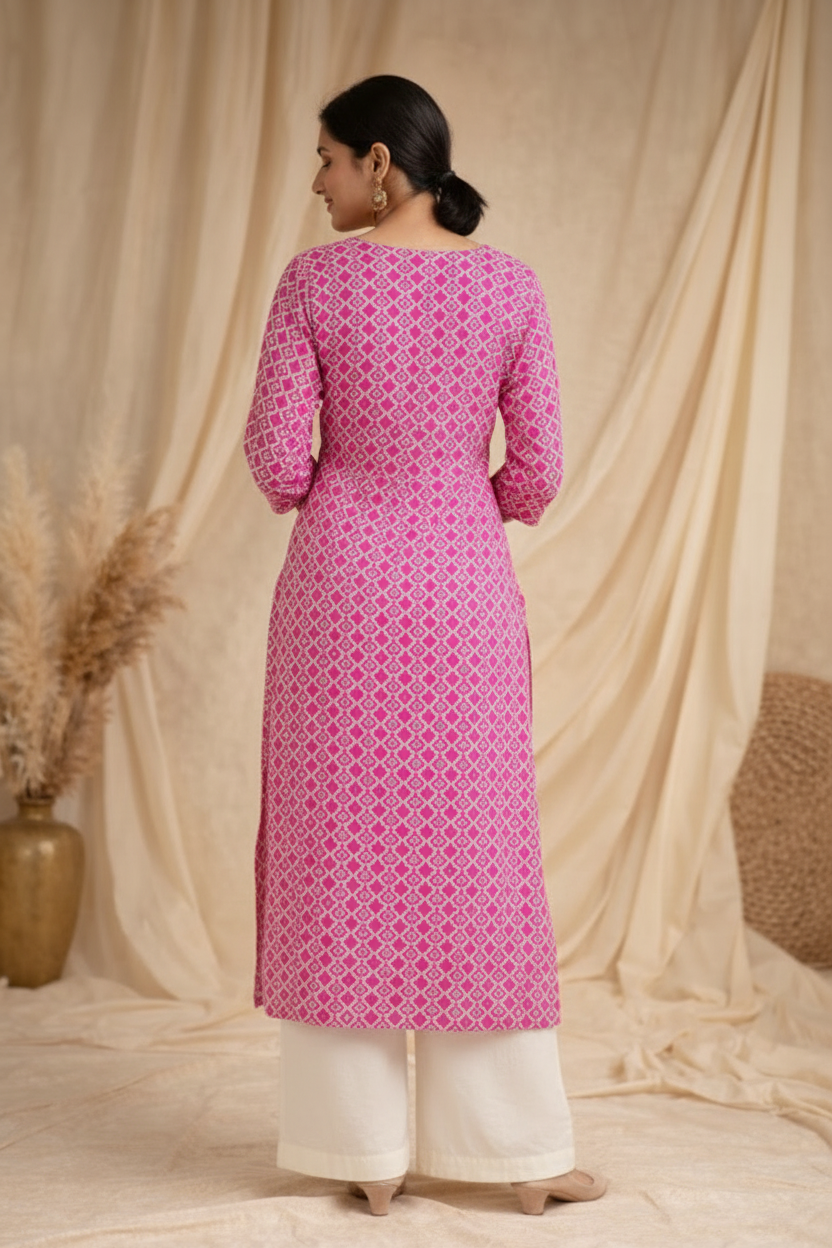 Back view over shoulder