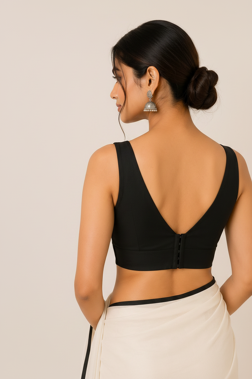 Black Blouse Back View