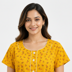 Close-up neckline shot