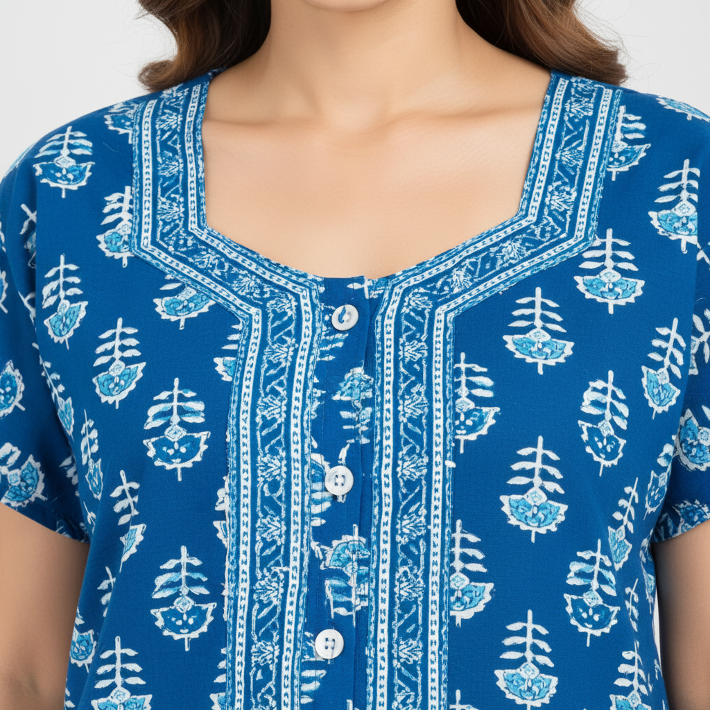 Close-up neckline