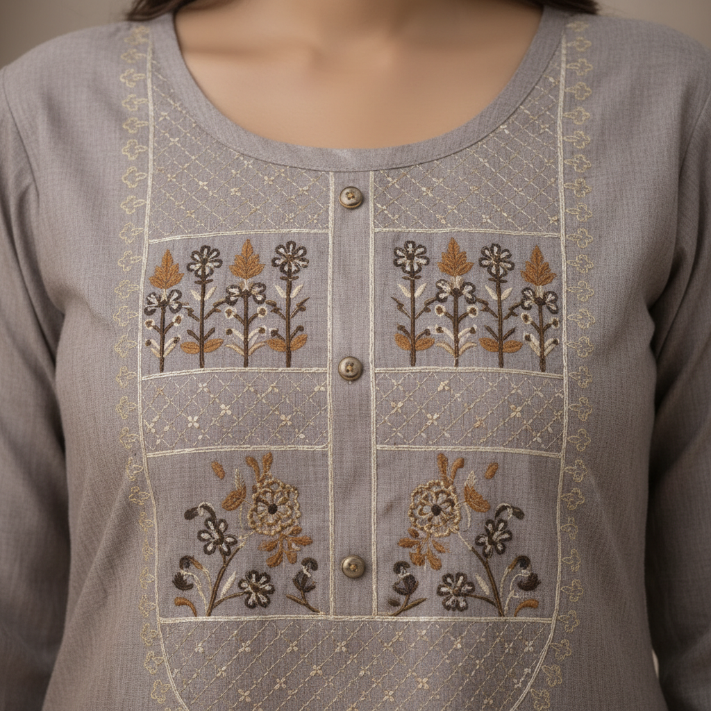 Embroidery close-up