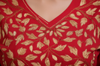 Embroidery detail close-up