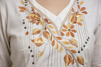 Embroidery detail close-up