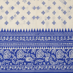 Macro texture of blue print and border