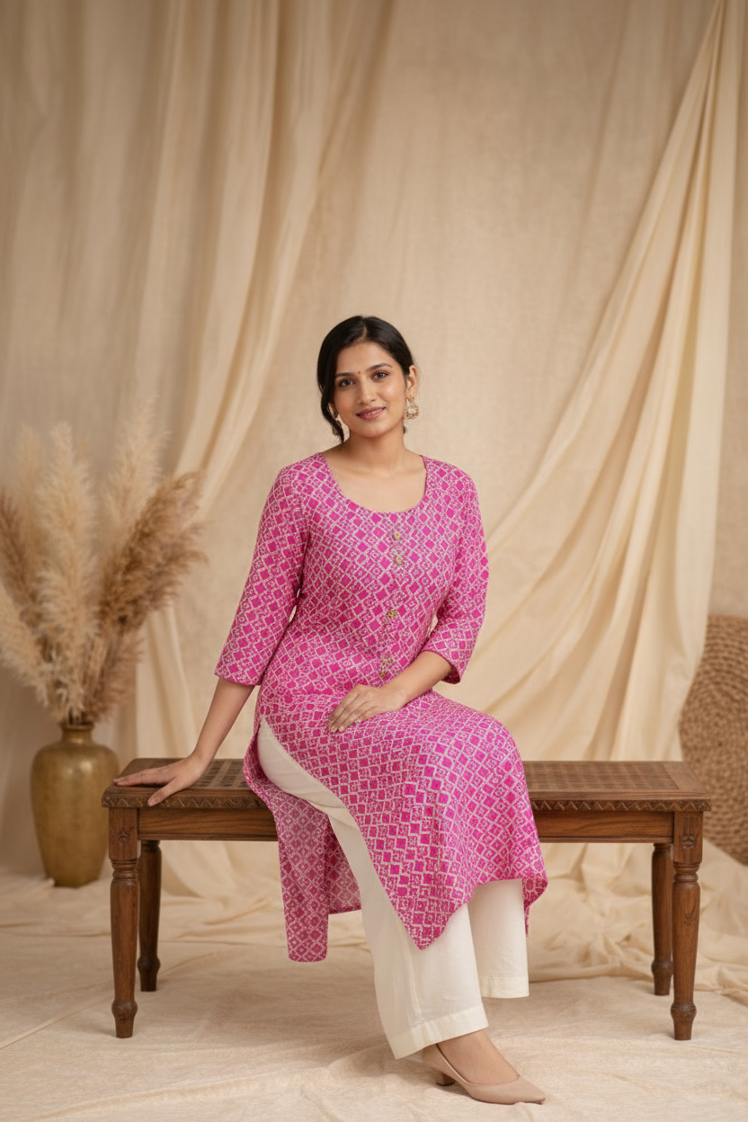 Seated relaxed pose