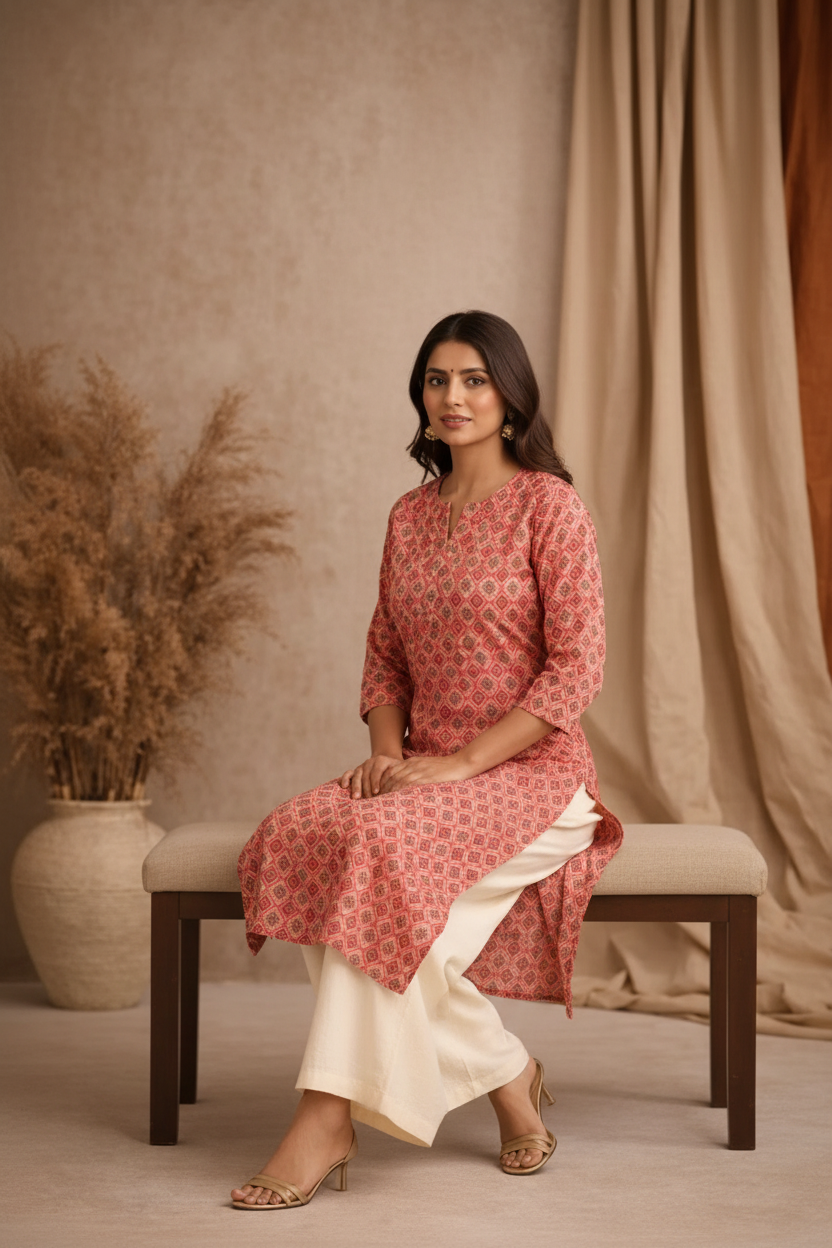 Seated relaxed pose