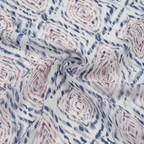 Texture shot - blue pink ikat print