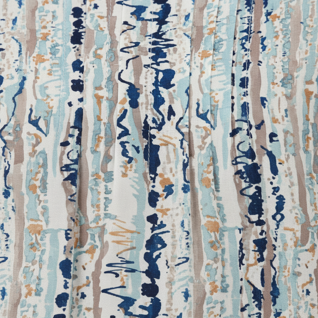 Texture shot - blue watercolour brushstroke stripe print