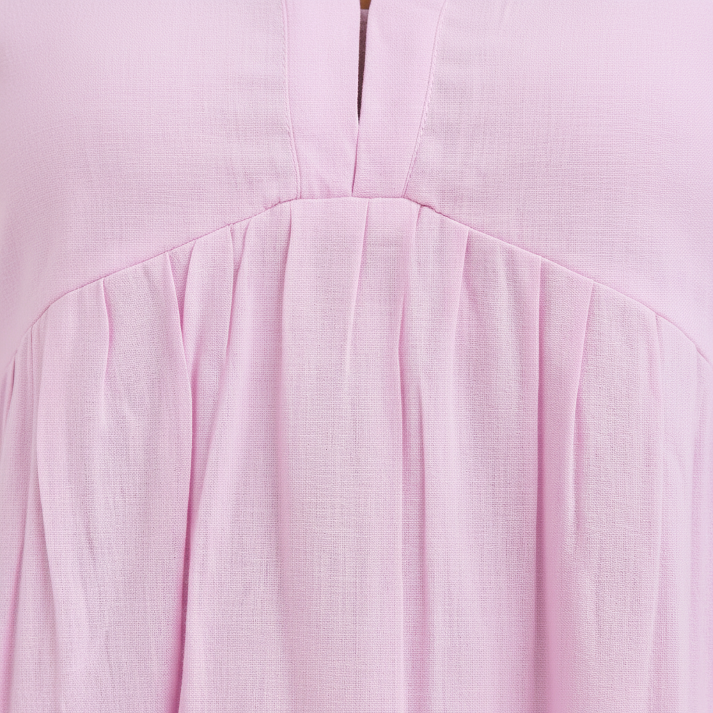 Texture shot - lavender peplum top