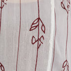 Texture shot - maroon embroidered shrug